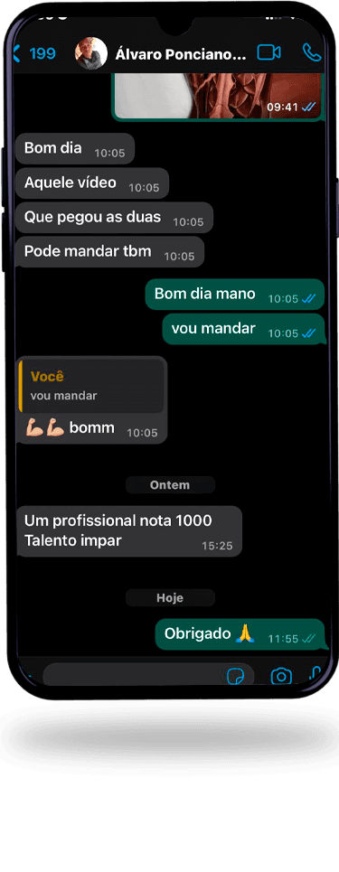 Print de depoimento de cliente satisfeito com tatuagem do Chris Tatuador, 2
