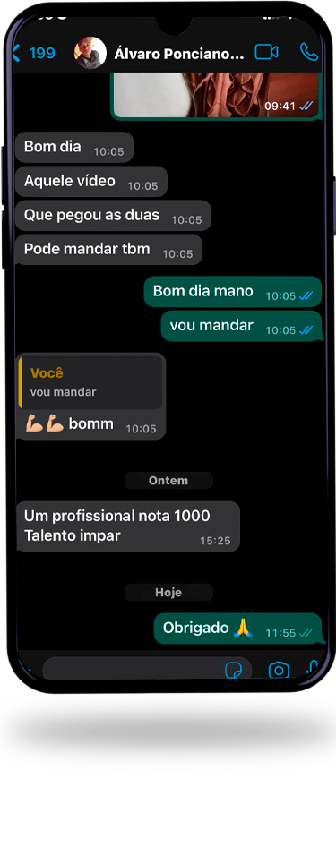 Print de depoimento de cliente satisfeito com tatuagem do Chris Tatuador, 2